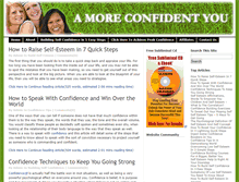 Tablet Screenshot of more-confident.com
